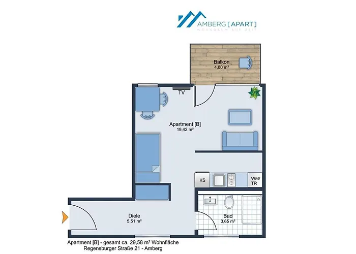 - B - Wohnraum Auf Zeit Apartamento
